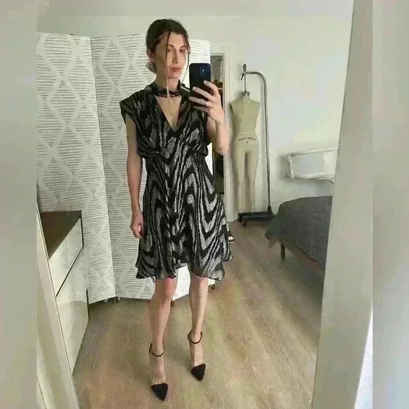 Iro Flared Dress Size M  NWT - Picture 2 of 5